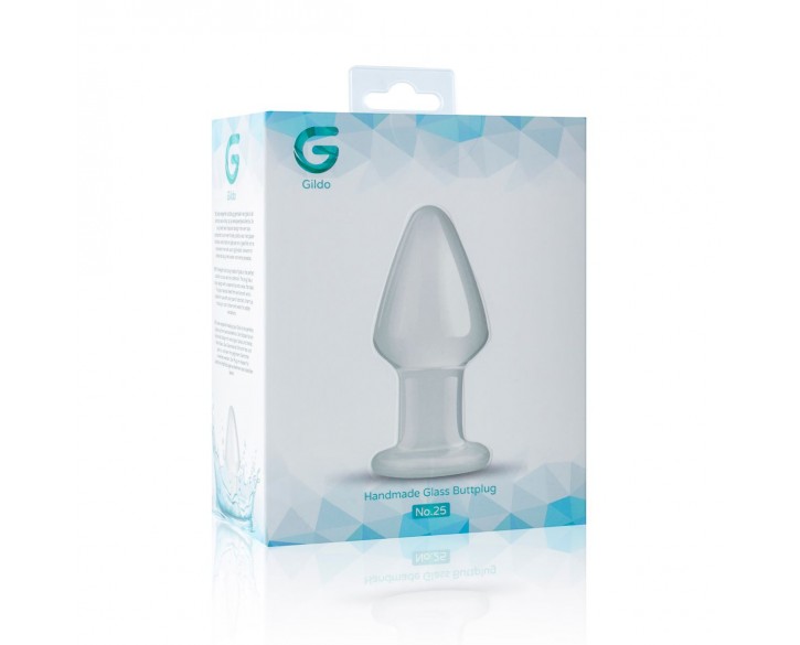 Скляна анальна пробка Gildo Glass Buttplug No. 25