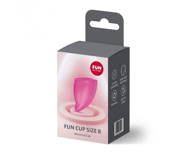Менструальна чаша Fun Factory FUN CUP SIZE B Magenta, багаторазова, діаметр 4,3 см, об’єм 30 мл