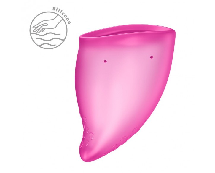 Менструальна чаша Fun Factory FUN CUP SIZE B Magenta, багаторазова, діаметр 4,3 см, об’єм 30 мл