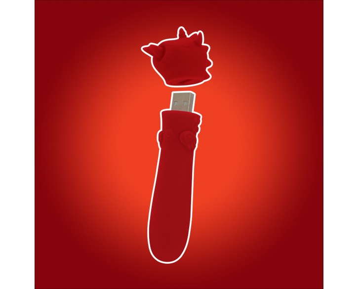 Вібратор-єдиноріжка Unihorn USB Bullet – Blaze Diablo віброкуля, USB-зарядка, 10 режимів