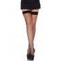 Панчохи-сітка Leg Avenue Fishnet Thigh Highs Black, дрібна сітка, one size