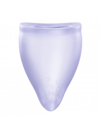 Менструальна чаша Fun Factory FUN CUP SIZE B Purple, багаторазова, діаметр 4,3 см, об’єм 30 мл