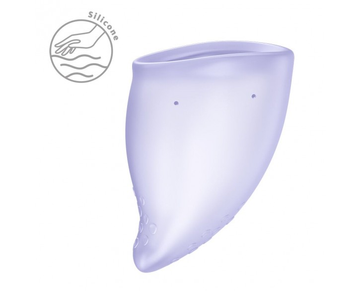 Менструальна чаша Fun Factory FUN CUP SIZE B Purple, багаторазова, діаметр 4,3 см, об’єм 30 мл