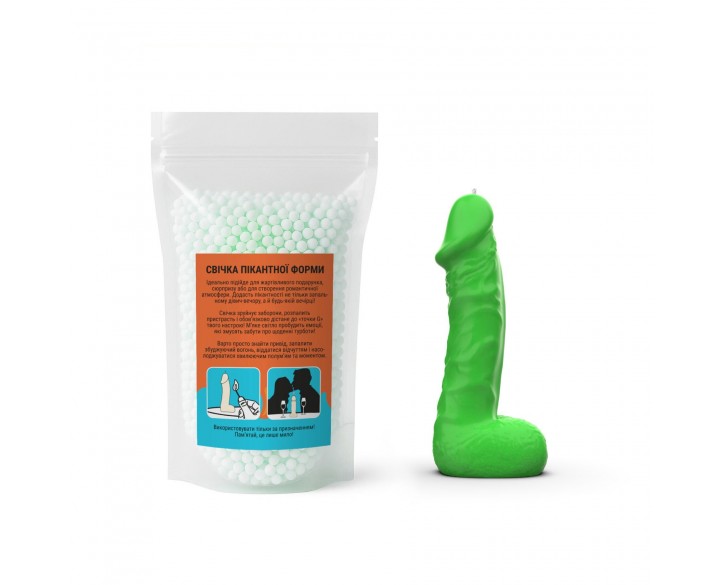 Свічка у вигляді члена Чистий Кайф MEDIUM Green
