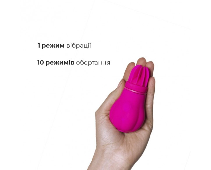 Вібратор Adrien Lastic Caress з насадками для стимуляції ерогенних зон, які обертаються.