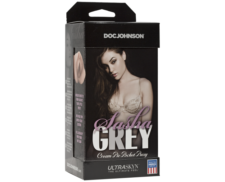 Мастурбатор-вагіна Doc Johnson Sasha Grey - Ultraskyn Cream Pie Pocket