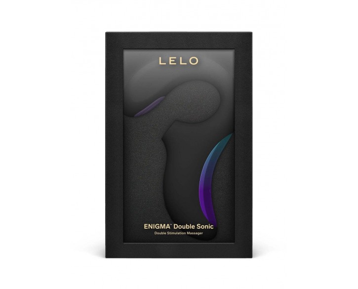 Кліторально-вагінальний звуковий стимулятор LELO Enigma Double Sonic Black