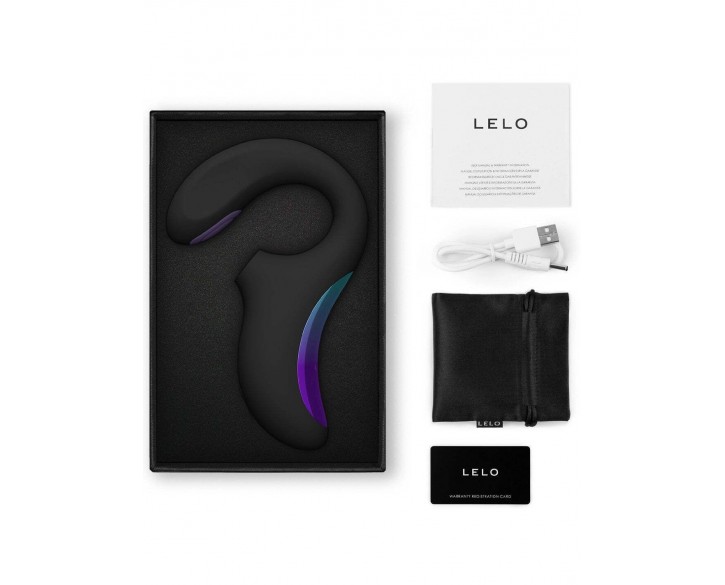 Кліторально-вагінальний звуковий стимулятор LELO Enigma Double Sonic Black