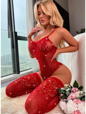 Бодістокінг JSY WW7238-Red One Size