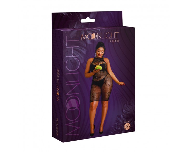 Сукня-бодістокінг Moonlight Plus Model 06 XL-XXXL Black