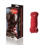 Мотузка для BDSM MAI Bondage Rope Red, довжина 10 м, діаметр 6,5 мм, поліестер