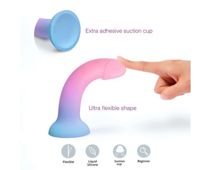 Дилдо з кольоровим градієнтом Love To Love DILDOLLS - UTOPIA L ультрам'який