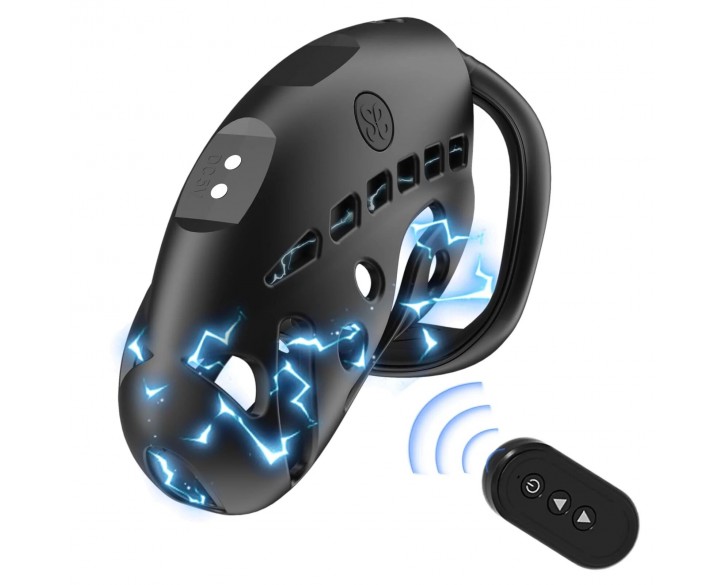 Клітка для члена з електростимуляцією LOCKINK SEVANDA Nautilus Estim Chastity Cage