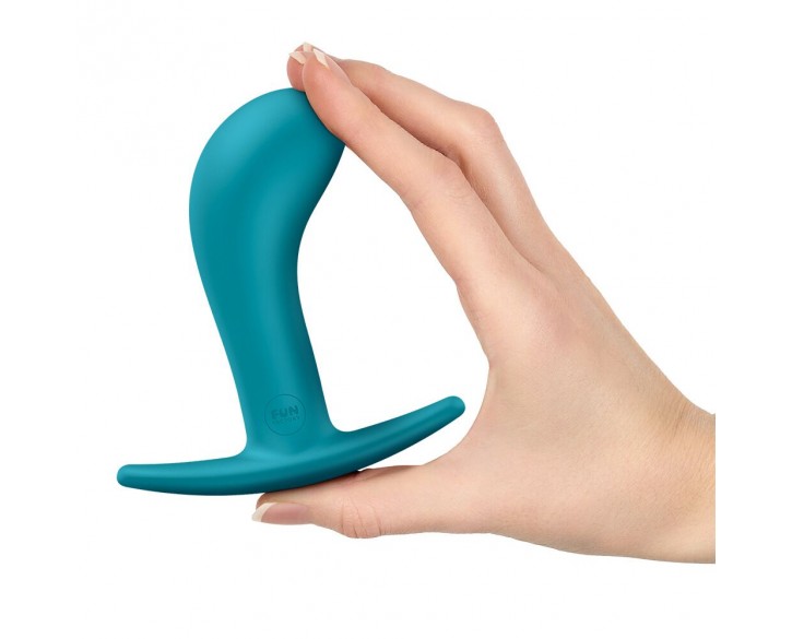 Анальна пробка Fun Factory BOOTIE L Aquamarine, діаметр 3,8 см, тонкий обмежувач