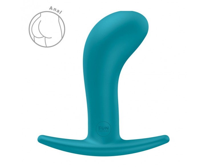 Анальна пробка Fun Factory BOOTIE L Aquamarine, діаметр 3,8 см, тонкий обмежувач