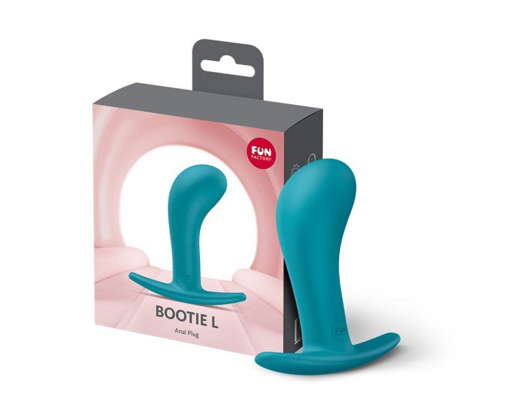 Анальна пробка Fun Factory BOOTIE L Aquamarine, діаметр 3,8 см, тонкий обмежувач