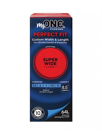 Презервативи MyONE Super Wide & Long 10 шт, картонна коробка