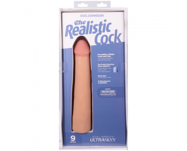 Фалоімітатор Doc Johnson The Realistic Cock ULTRASKYN - 9 Inch Vanilla