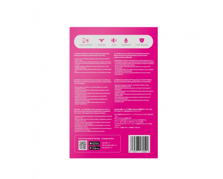 Міні смарт-віброяйце Lovense Lush Mini, зменшена версія Lovense Lush 4