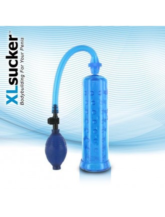 Вакуумна помпа XLsucker Penis Pump Blue для члена довжиною до 18см, діаметр до 4 см