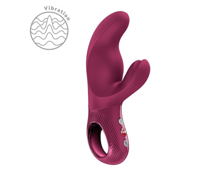 Вібратор-кролик Fun Factory MISS BI Wine Red, 2 незалежні мотори, діаметр 4,2 см
