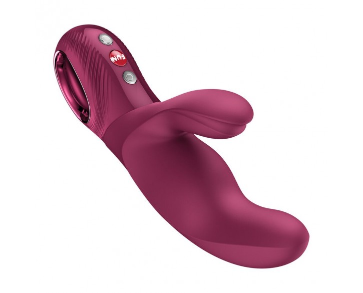 Вібратор-кролик Fun Factory MISS BI Wine Red, 2 незалежні мотори, діаметр 4,2 см