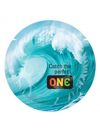 Презерватив ONE Color Sensations - Catch the perfect ONE (Aqua) 1 шт