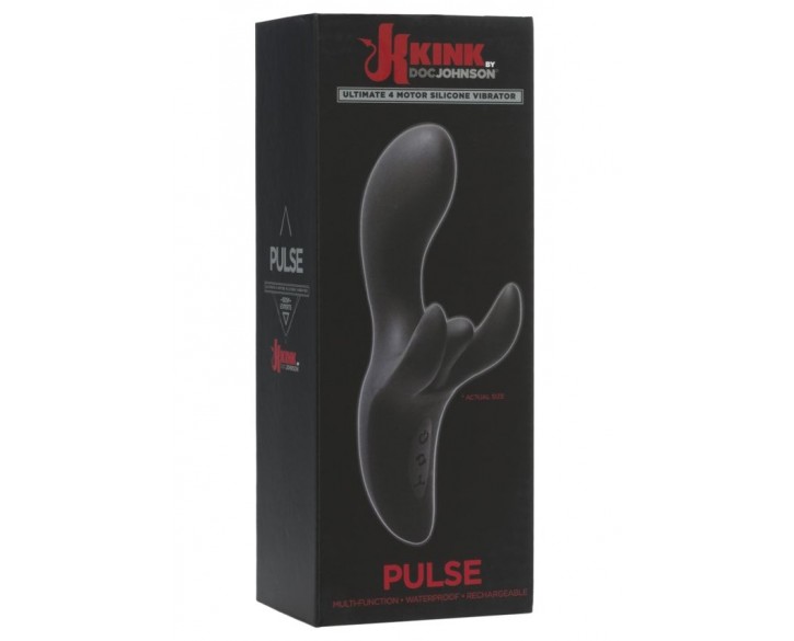 Вібратор-кролик Doc Johnson Kink - Pulse - Ultimate 4 Motor Silicone Vibrator