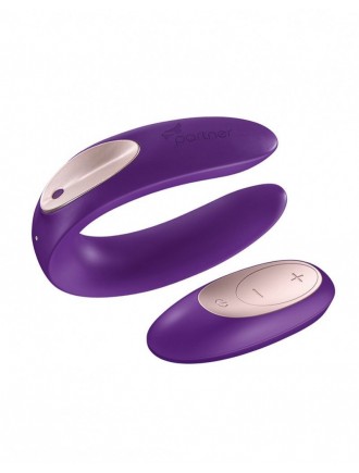 Вібратор для пар Satisfyer Double Plus Remote з пультом ДК та двома моторчиками