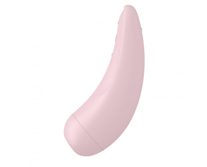 Вакуумний кліторальний стимулятор Satisfyer Curvy 2+ Pink з керуванням через інтернет