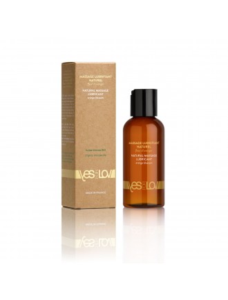 Масажна олія YESforLOV NATURAL MASSAGE LUBRICANT Orange blossom 100 мл, повністю натуральна