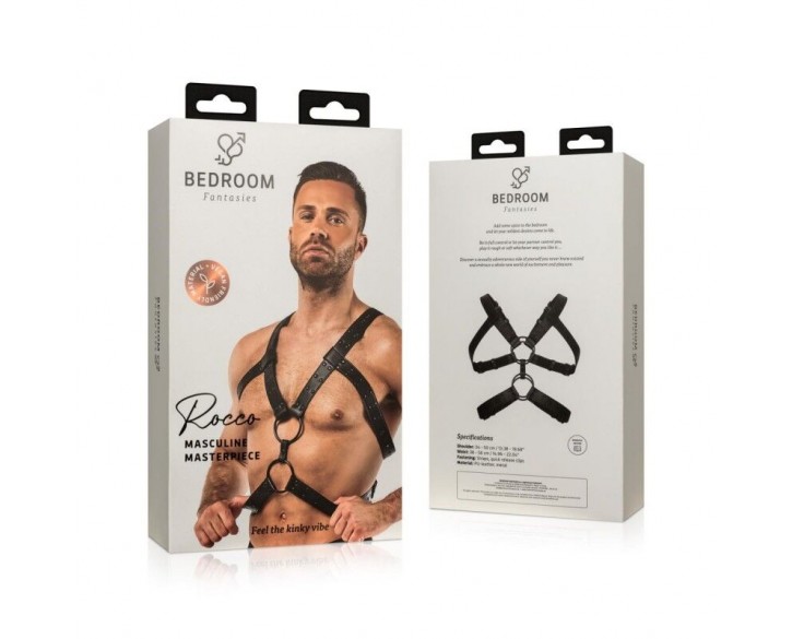 Портупея Bedroom Fantasies Rocco Masculine Masterpiece - Black