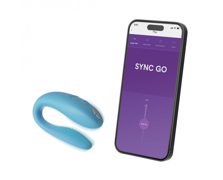 Смарт-вібратор для пар We-Vibe Sync GO Turquoise