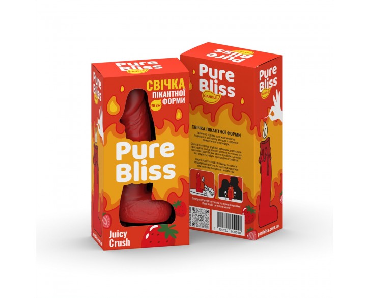 Ароматна свічка пікантної форми Pure Bliss Red Juicy Crush (Ягідний вибух) 15 см