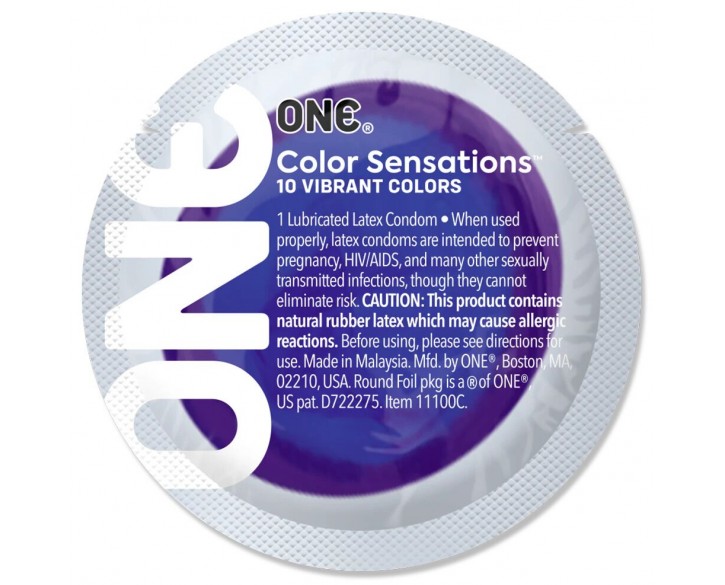 Презерватив ONE Color Sensations - Struck by ONE (Lavender) 1 шт