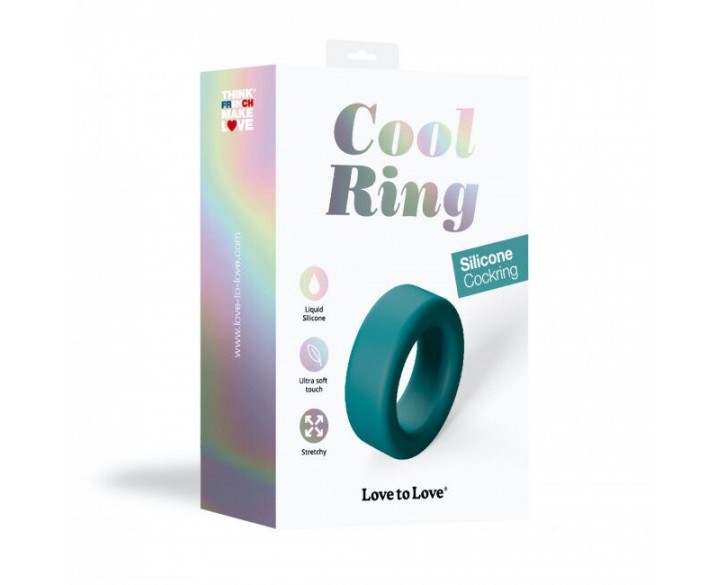 Ерекційне кільце широке Love To Love COOL RING - TEAL ME