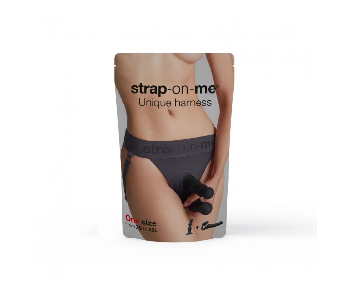 Трусики для страпона Strap-On-Me HARNAIS LINGERIE UNIQUE - One Size - GREY