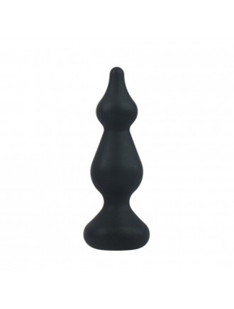 Анальна пробка Adrien Lastic Amuse Mini Black (S) з двома переходами, макс. діаметр 3 см