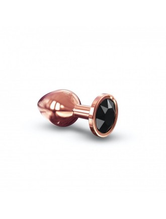 Металева анальна пробка із прикрасою у вигляді кристалу Dorcel - Diamond Plug Rose Gold M