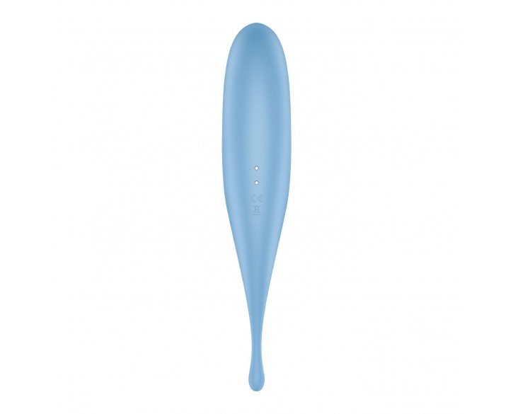 Вібратор для клітора з вакуумною стимуляцією Satisfyer Twirling Pro Blue