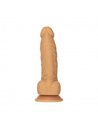 Фалоімітатор ADDICTION Dual Density Silicone Dildo Caramel 8″, присоска, діаметр 4,3 см, віброкуля в