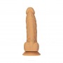 Фалоімітатор ADDICTION Dual Density Silicone Dildo Caramel 8″, присоска, діаметр 4,3 см, віброкуля в