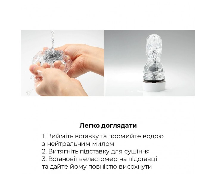 Мастурбатор Tenga - Aero Masturbator Silver, інноваційна технологія всмоктування