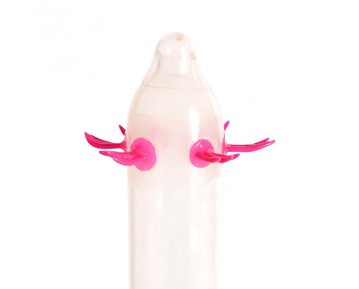 Насадка на член Recare Turquoise Monster Spike Condom (презерватив з вусиками)