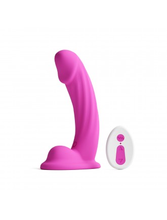 Ділдо з вібрацією NS Novelties Colours - Curve - Vibrating - 6" Dildo - Pink