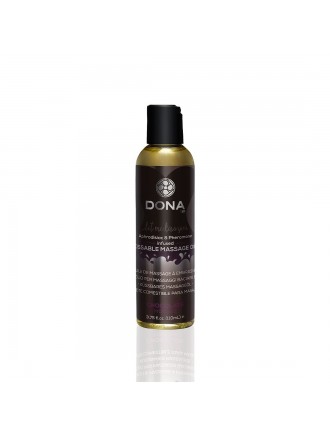 Масажна олія DONA Kissable Massage Oil Chocolate Mousse (110 мл) можна для оральних пестощів