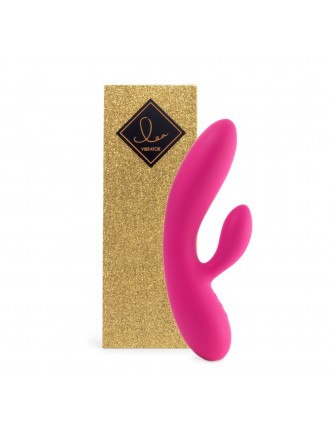 Гнучкий вібратор кролик з двома моторами FeelzToys Lea Rabbit Vibrator Rubine Red