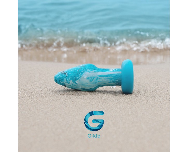 Скляна анальна пробка Gildo - Ocean Curl Glass Butt plug