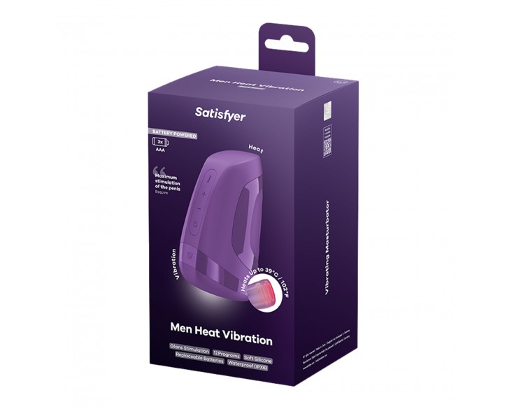 Мастурбатор Satisfyer Men Heat Vibration Battery Series імітатор мінету, підігрів та вібрація