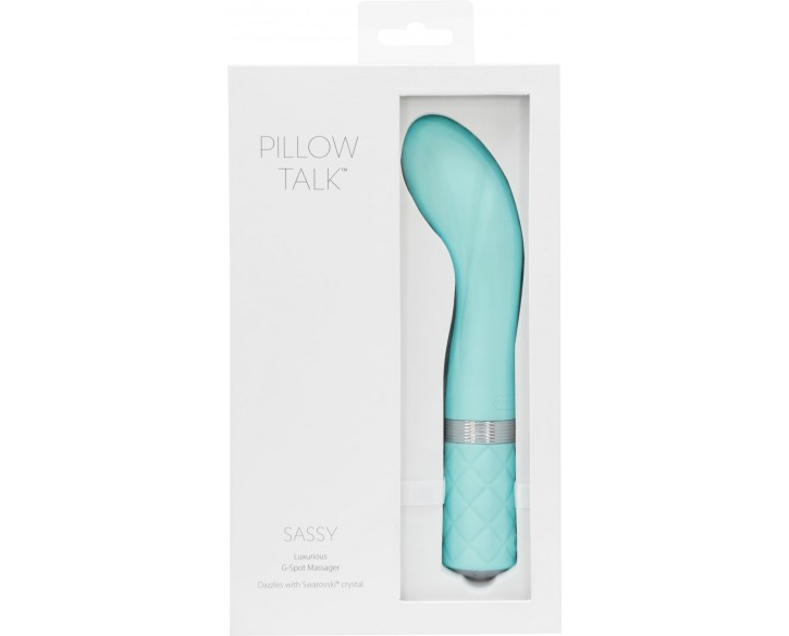 Розкішний вібратор Pillow Talk - Sassy Teal з кристалом Сваровські для точки G, подарункова упаковка